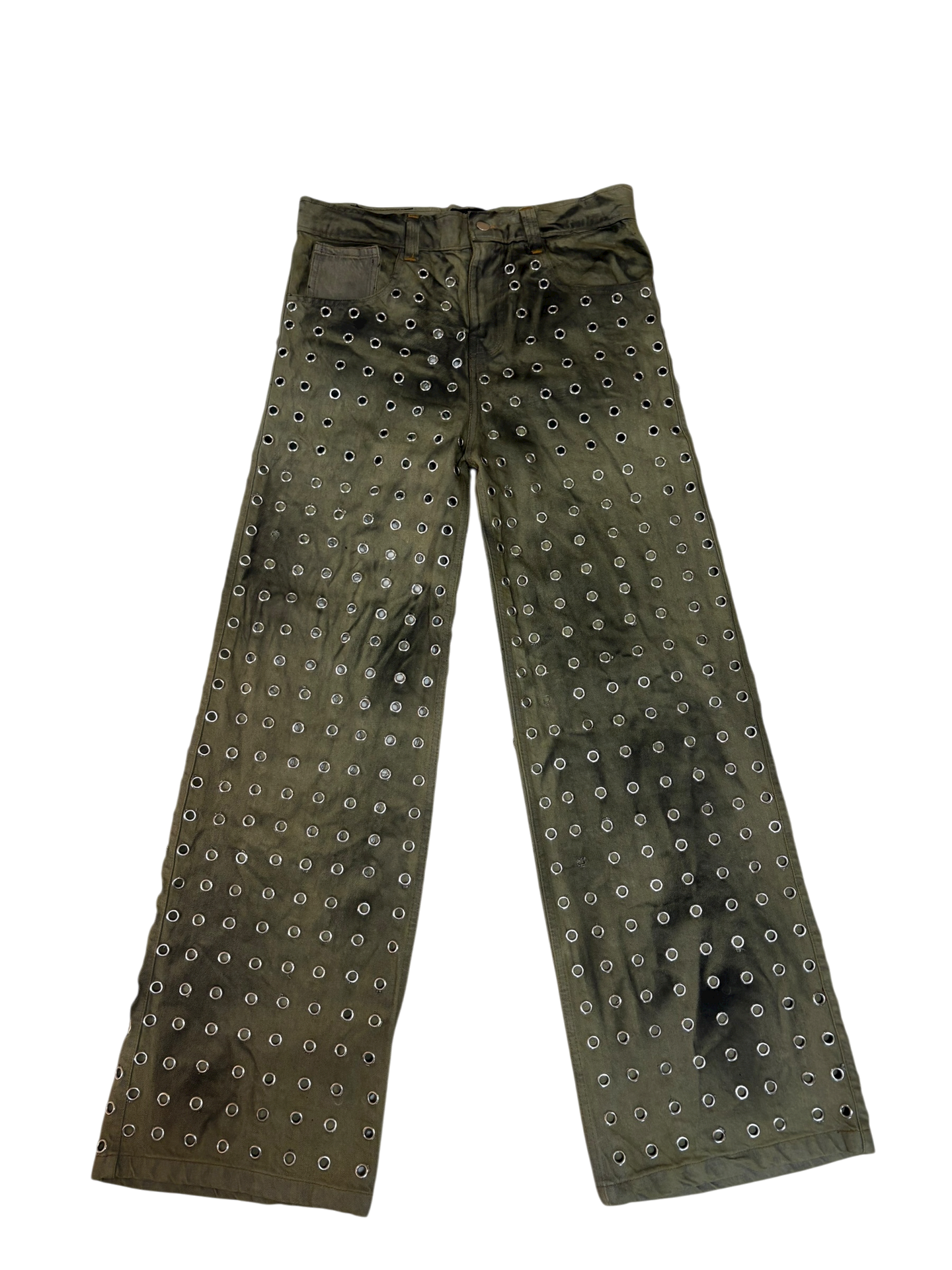 Trypophobia Denim Oversized Jeans - Sand