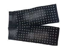 Load image into Gallery viewer, Trypophobia Denim Flared Shorts - Black
